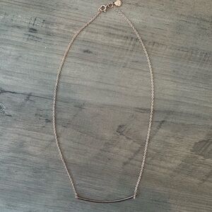 Gorjana Rose Gold Taner Bar Necklace